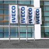 Printed Iveco Logo Blade Flag Banner for Advertising