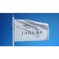 Jaguar Company Flag Waving in Stock