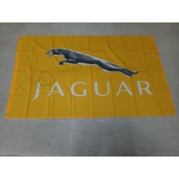 Car Racing Flag Banner for Jaguar Flag 3x5 FT Yellow