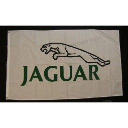Jaguar White Car Flag 3' X 5' Indoor Outdoor Banner