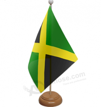 factory direct sale polyester jamaica desk top flags