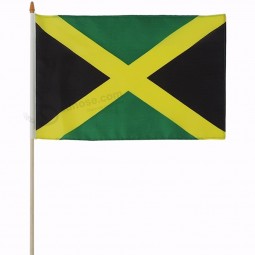 Jamaica hand flag polyester Jamaica hand waving flag