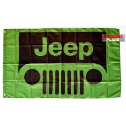 Jeep Flag Banner 3x5 Grill Grand Cherokee Renegade Compass Wrangler JK Rubicon