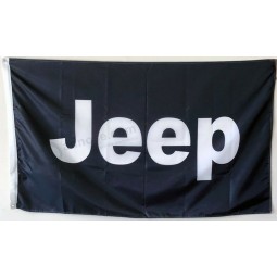 JEEP Flag Banner Black 3X5FT Man cave US Shipper