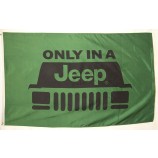 Jeep Flag Indoor Outdoor Only In A Jeep Banner 3' X 5'