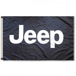 2But Jeep Black Flag Banner 3X5FT Wrangler Cherokee WAGGONNEER Patriot Compass
