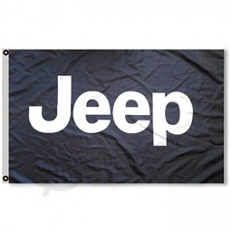 2But Jeep Black Flag Banner 3X5FT Wrangler Cherokee WAGGONNEER Patriot Compass
