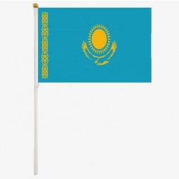 kazakstan country hand flag kazakhstan handheld flags