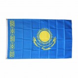polyester fabric material national country custom kazakhstan flag