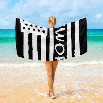 mjmjmsjhd柔软的浴巾，美国国旗肯沃思海滩毛巾毯，旅行毛巾游泳池游泳浴远足瑜伽