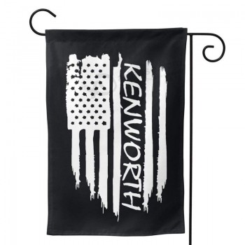 bandeira americana kenworth bandeira do jardim vertical dupla face para quintal casa 12,5 x 18 polegadas, 28 x 40 polegadas