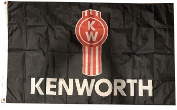 Mountfly Kenworth Trucks Trucking Banner Flagge 3 x 5 Fuß Mann Höhle