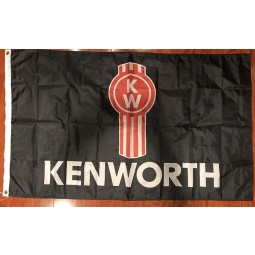 kenworth trucks trucking flag banner 3 x 5 feet garage shop wall decor