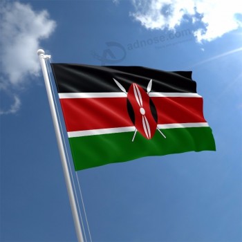 Digital sublimation printed polyester kenya kenyan flags
