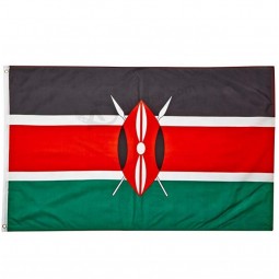 high quality polyester national flags of kenya