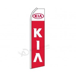 Kia cars trucks suvs swooper super feather advertising marketing flag for home and parades, official party, All weather indoors outdoors