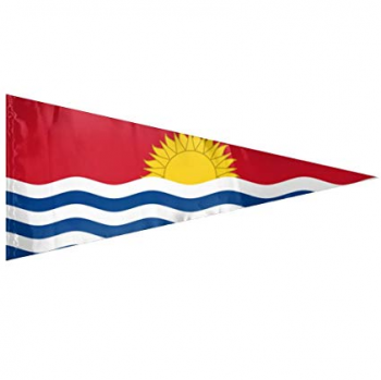 decoration polyester kiribati triangle flag with custom size