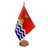 Office Kiribati table flag /Kiribati desk top flag with stand