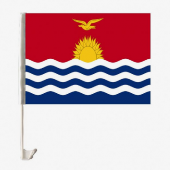 Excellent fabric printing Kiribati car window flag