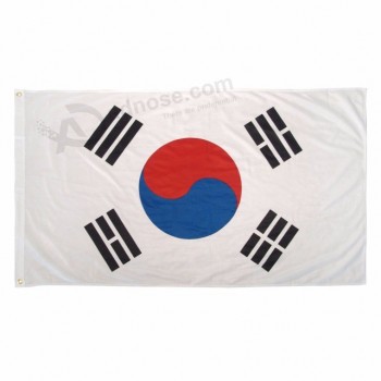 wholesale stock 3x5fts screen printing south korea flag for decoration