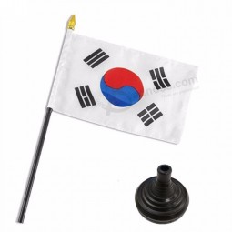 Custom durable and not easy to fade South Korea table flag