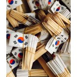 Cheap Korea custom design toothpicks national flag