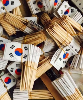 cheap korea custom design toothpicks national flag