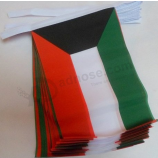 Promotional Kuwait Bunting Flag polyester Kuwait String Flag