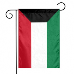 Outdoor Decorative Polyester Garden Kuwait Flag