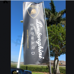 Custom Printing Lamborghini Pole Banner for Advertising