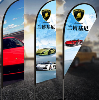 high quality lamborghini feather flag sign custom