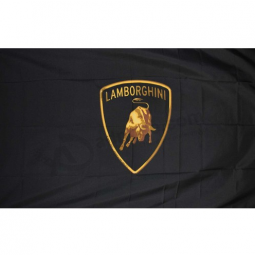 Factory custom 3x5ft polyester Lamborghini advertising banner flag