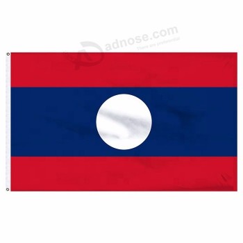 rofessional custom made laos country banner flag
