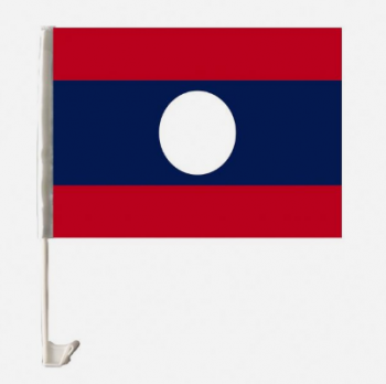 Country Laos car window clip flag wholesale