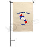 Decorative Laos Garden Flag Polyester Laos Yard Flags