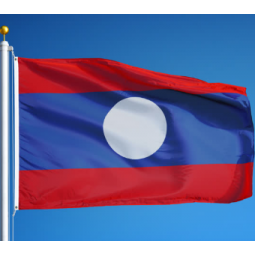 Hot Selling polyester national flags of Laos