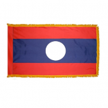 Custom Southeast Asia Counry Laos Tassel Flag with fringe