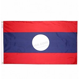 Full Printing Decoration 3X5ft Laos Flag for Celebration
