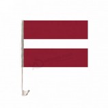 China Supply 75D polyester Latvia Car window flags