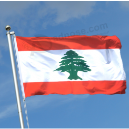 Digital printing Lebanon national flag for sport events