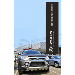 rectangle lexus logo pole banner custom logo lexus banner