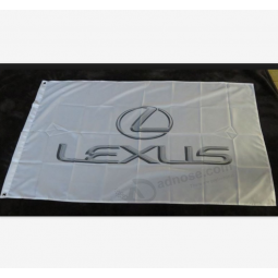 polyester digital printing 3x5ft custom logo lexus advertising flag