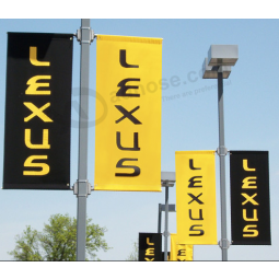advertising lexus rectangle street pole flag print lexus banner