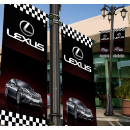 custom printing lexus pole banner for advertising