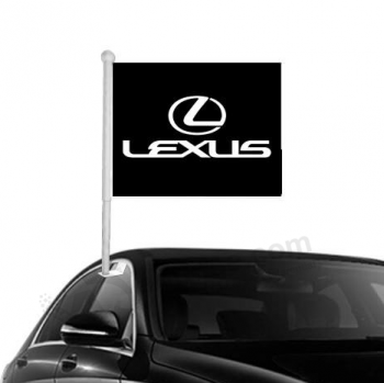 sublimation printing cheap custom car window lexus logo flag