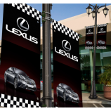 Polyester Lexus Logo Street Pole Advertising Banner