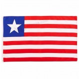 Company logo Full Printing Decoration 3X5 Liberia Flag, Celebration Custom Liberia Flag