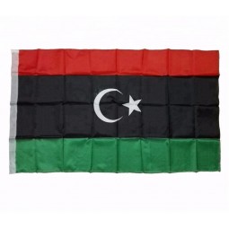 Factory custom print 3*5ft polyester Libya country flags