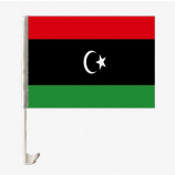 knitted polyester mini libya flag For Car window