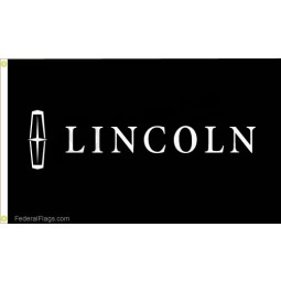wholesale custom high quality lincoln logo flag